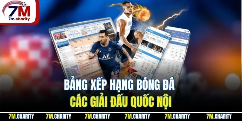 Bảng xếp hạng bóng đá các giải đấu quốc nội